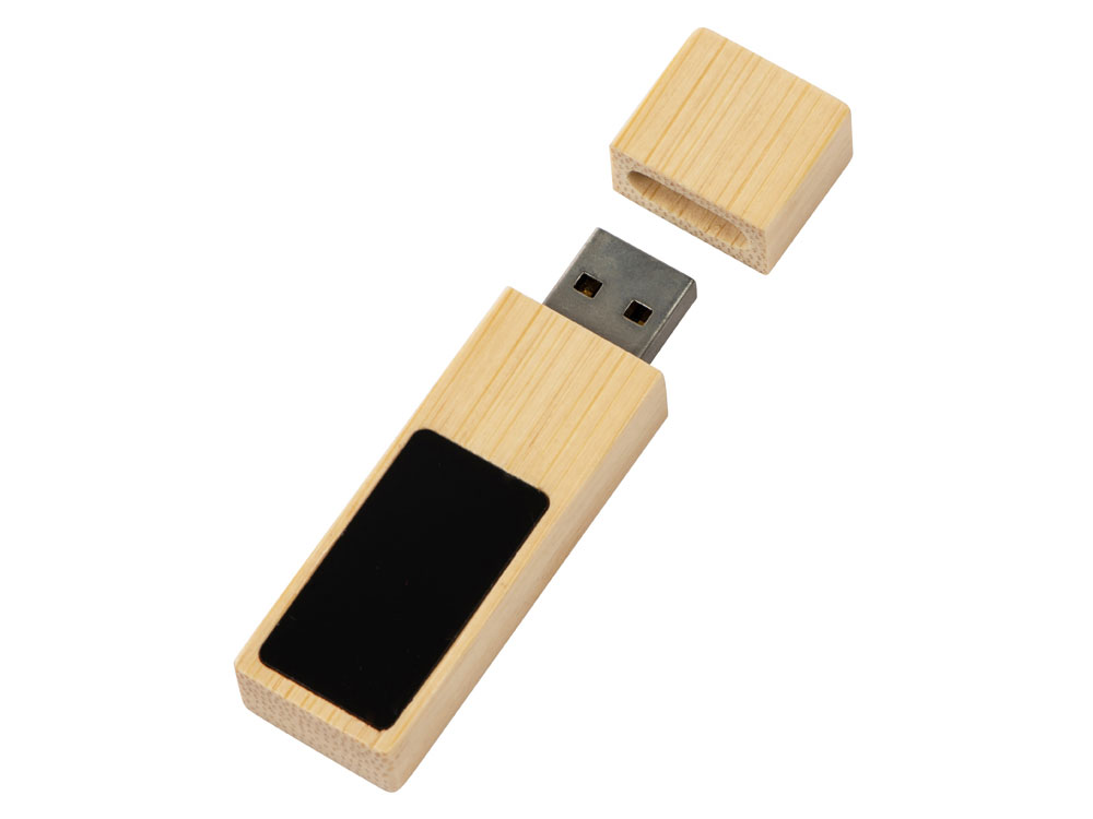 Флеш-накопитель 32 Гб USB 2.0 с LED подсветкой логотипа Bamboo