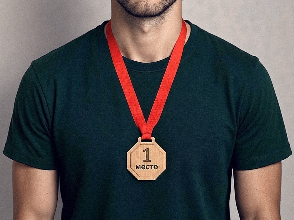 Медаль из бука Octagon