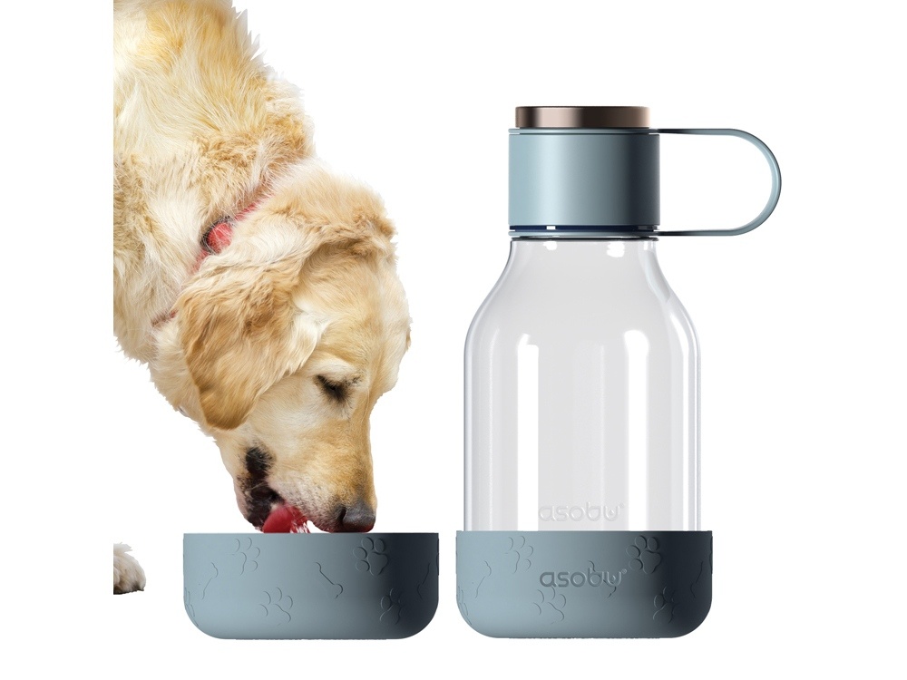 Бутылка для воды 2-в-1 Dog Bowl Bottle со съемной миской для питомцев, 1500 мл