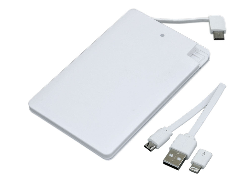 Внешний аккумулятор в форме карты Trunk, 2500 mAh