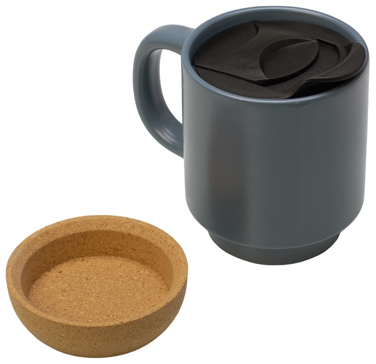 Кружка с пробковым дном и крышкой Denpasar