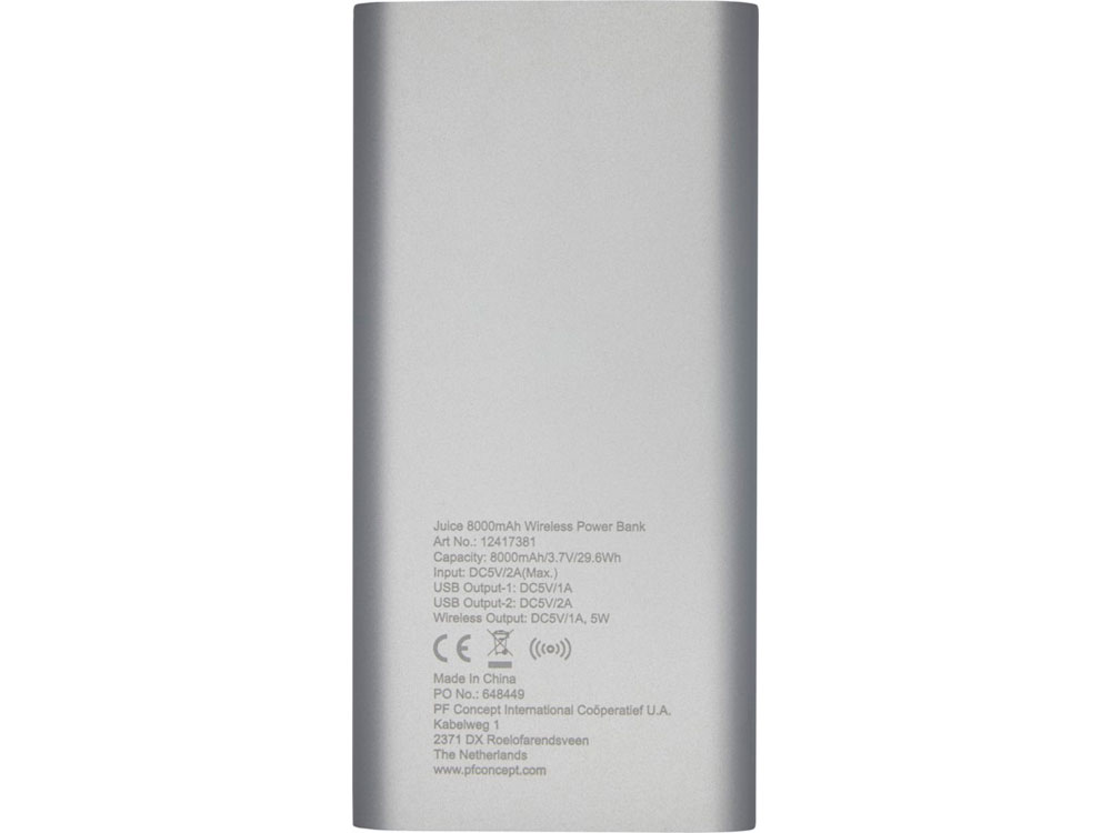 Внешний беспроводной аккумулятор Juice, 8000 mAh