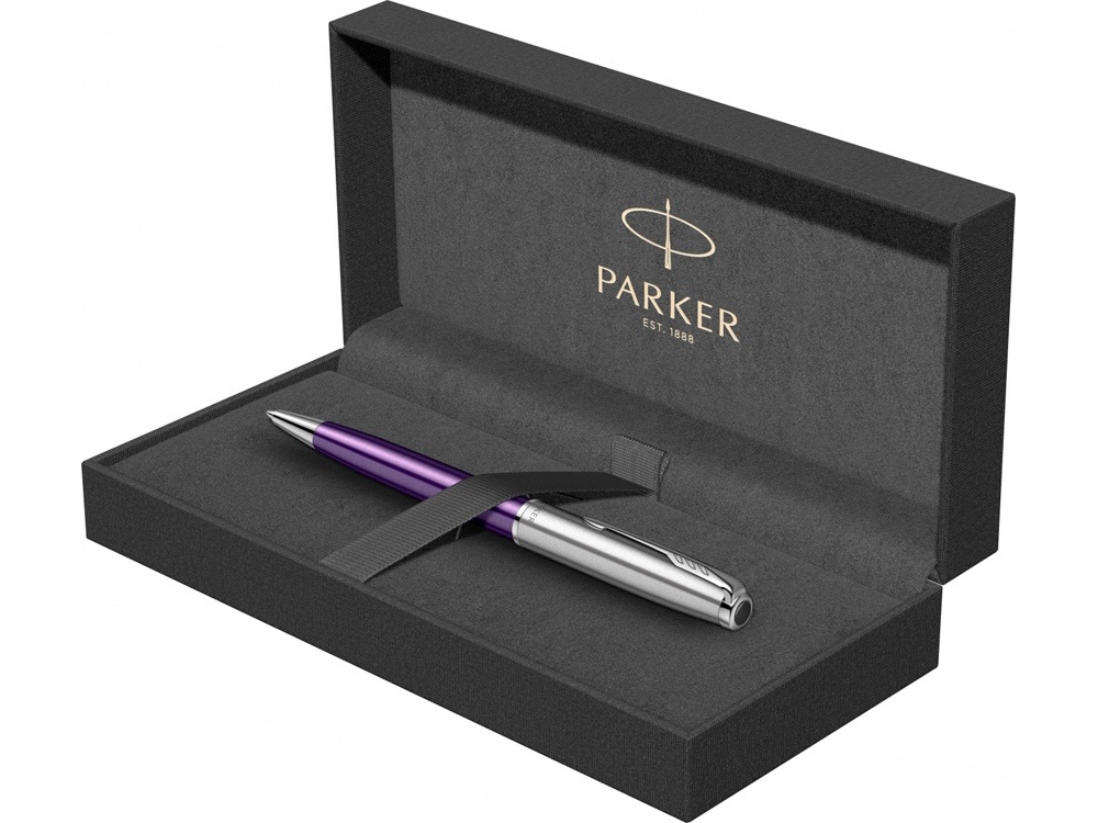Ручка шариковая Parker Sonnet Essentials Violet SB Steel CT