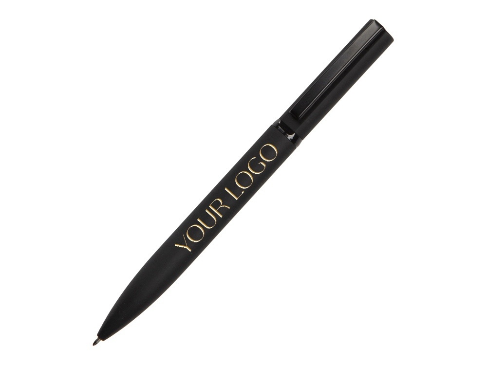 Ручка шариковая металлическая Siegfried Silver soft-touch с зеркальным слоем