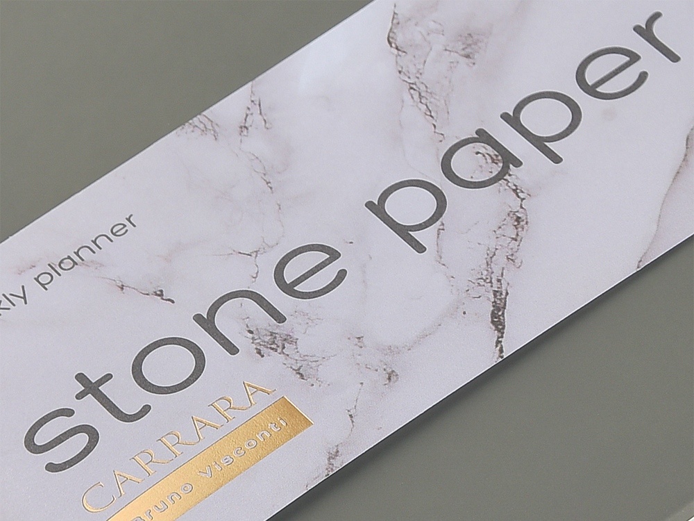 Еженедельник с каменной бумагой А5+ Carrara