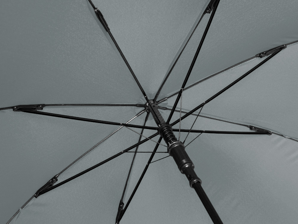 Зонт-трость Reviver с куполом из переработанного пластика