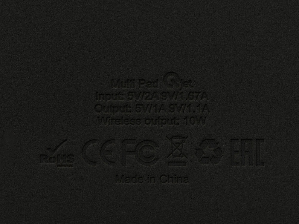 Многофункциональный коврик для мыши Multi Pad с беспроводной зарядкой и LCD экраном, 10 Вт