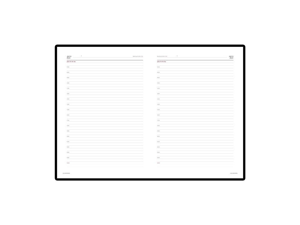 Ежедневник недатированный А5 Sidney Nebraska с серебряным срезом