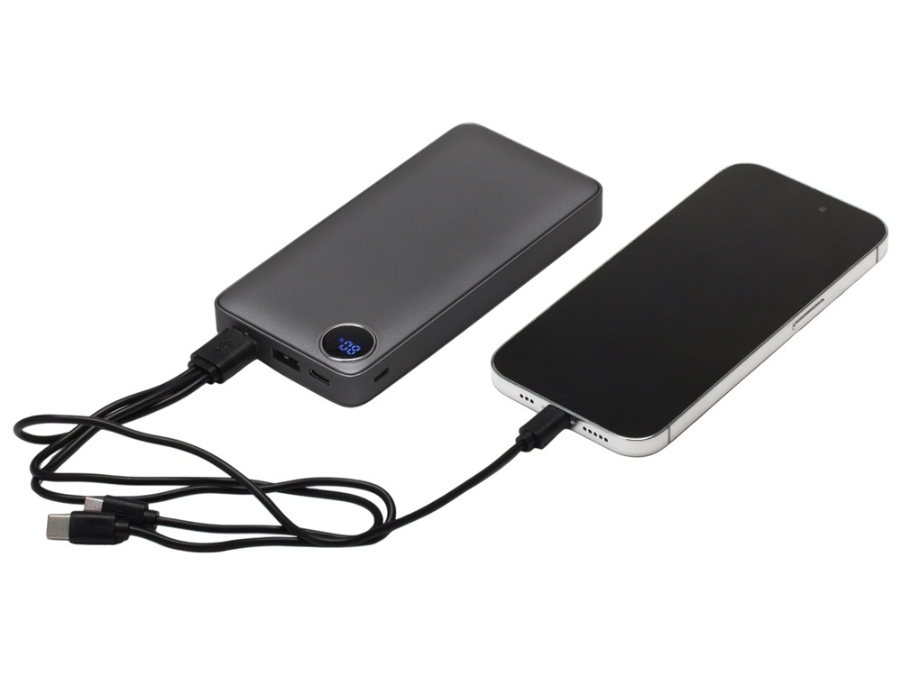 Внешний аккумулятор Mild, металлик soft-touch, 10 000 mAh