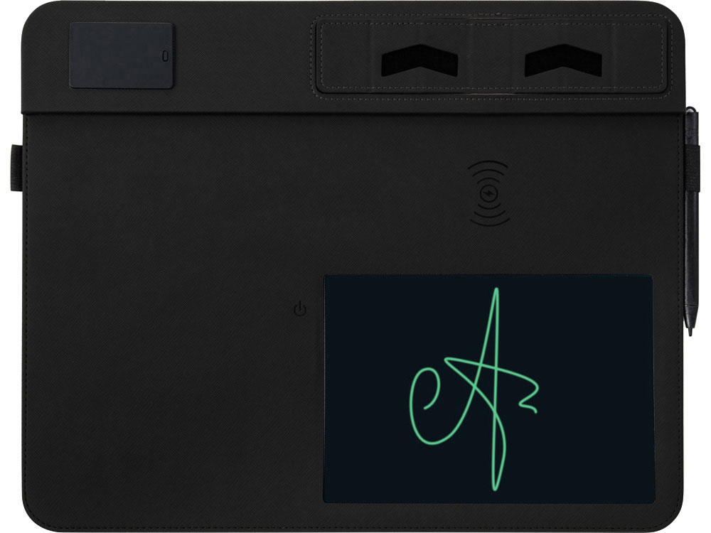 Многофункциональный коврик для мыши Multi Pad с беспроводной зарядкой и LCD экраном, 10 Вт