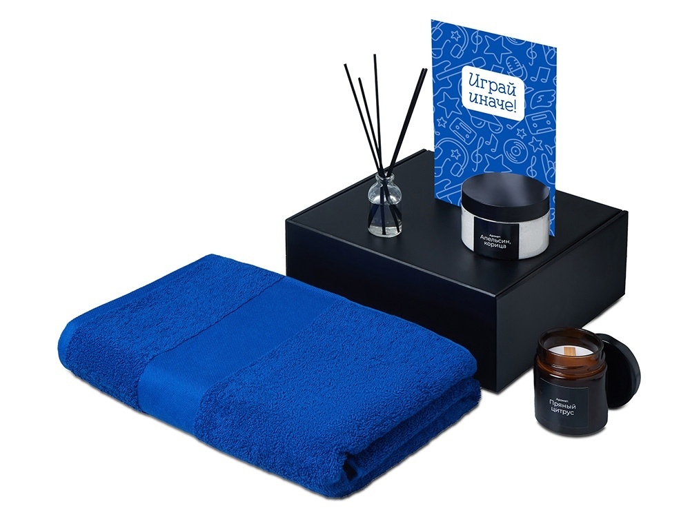 Подарочный набор Re:y. Care с полотенцем, солью для ванны и диффузором