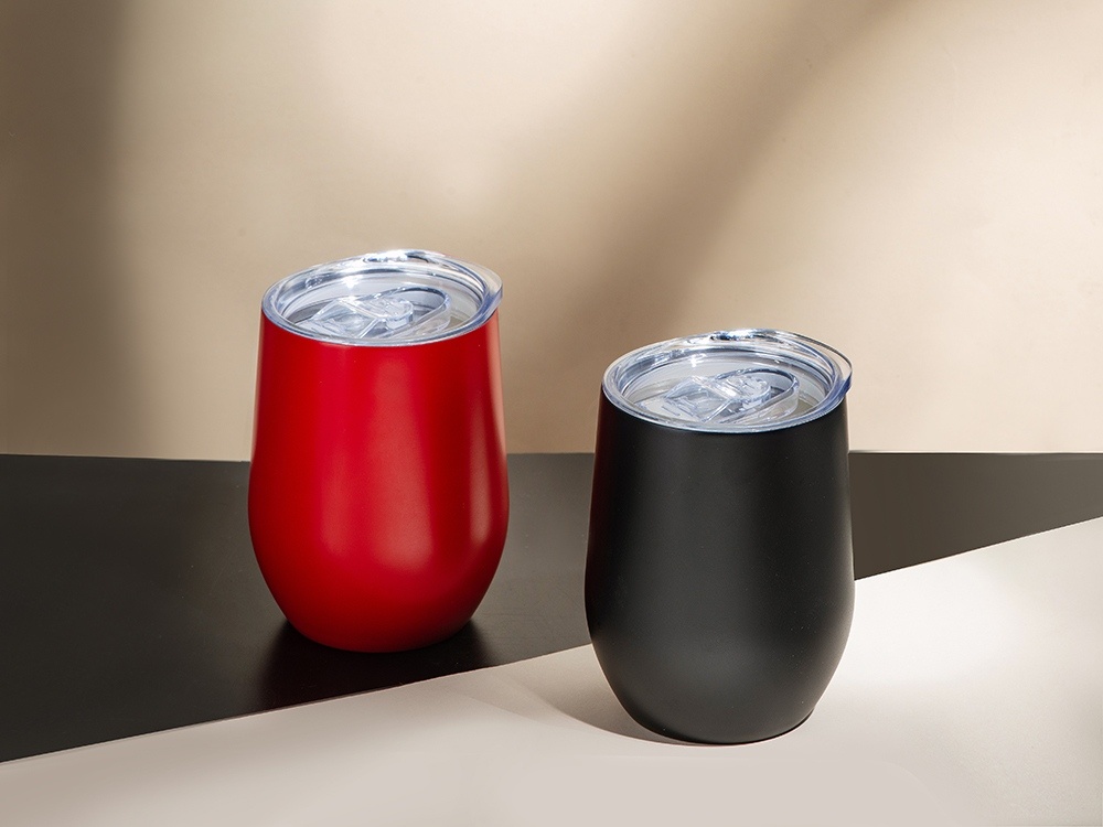 Вакуумная термокружка Sense, непротекаемая крышка, крафтовая упаковка