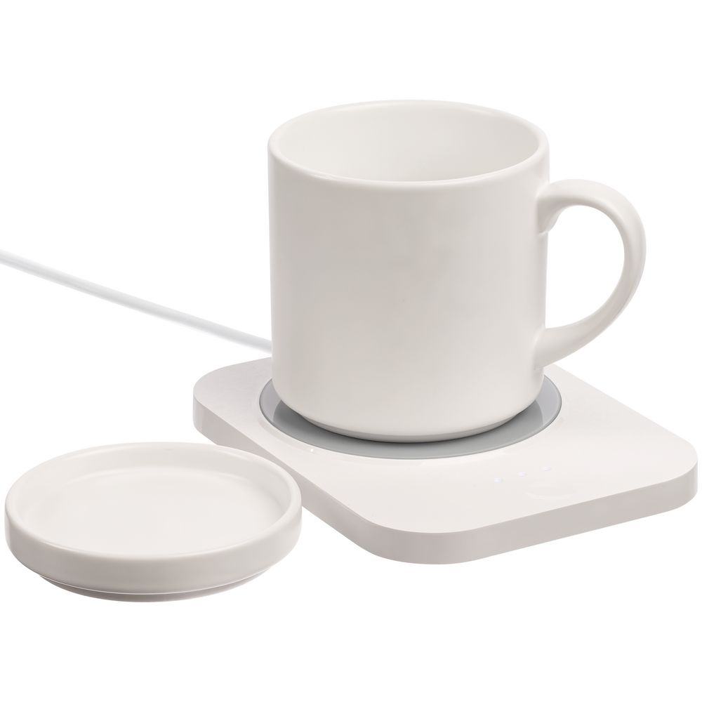 Кружка с подогревом и беспроводной зарядкой dualBase plus