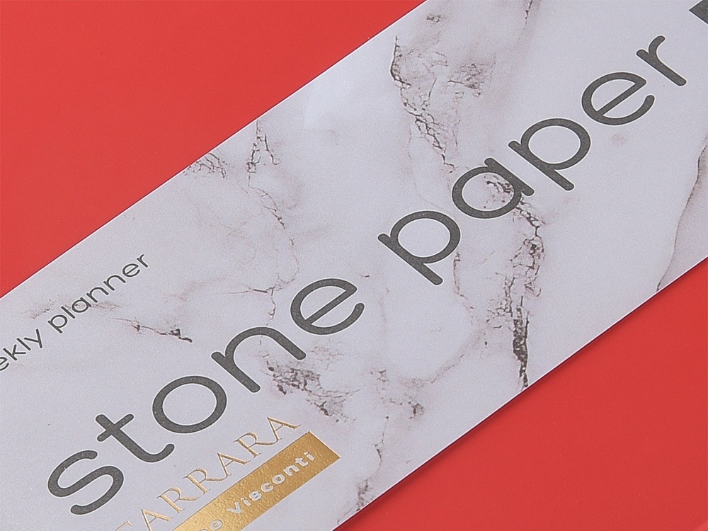 Еженедельник с каменной бумагой А5+ Carrara