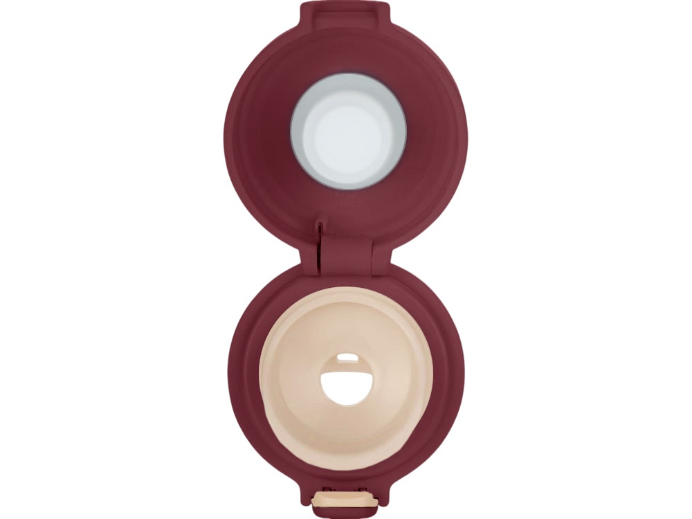 Вакуумная термокружка c кнопкой Guard, soft-touch, 400 мл, тубус