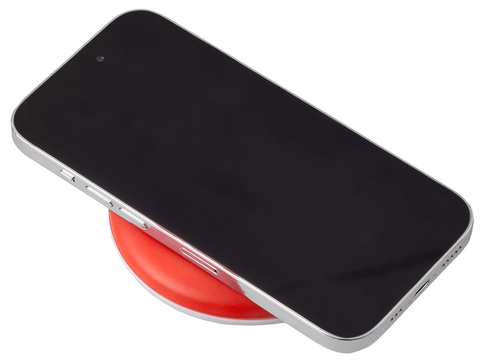 Беспроводное зарядное устройство Disc со встроенным кабелем 2 в 1