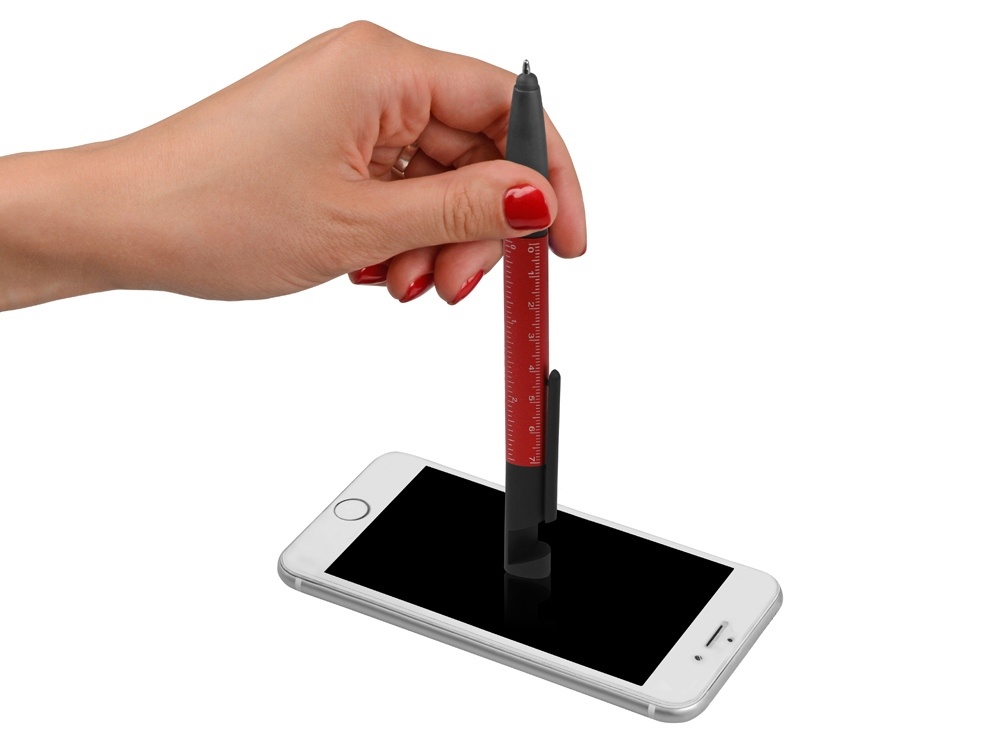 Ручка-стилус металлическая шариковая Multy