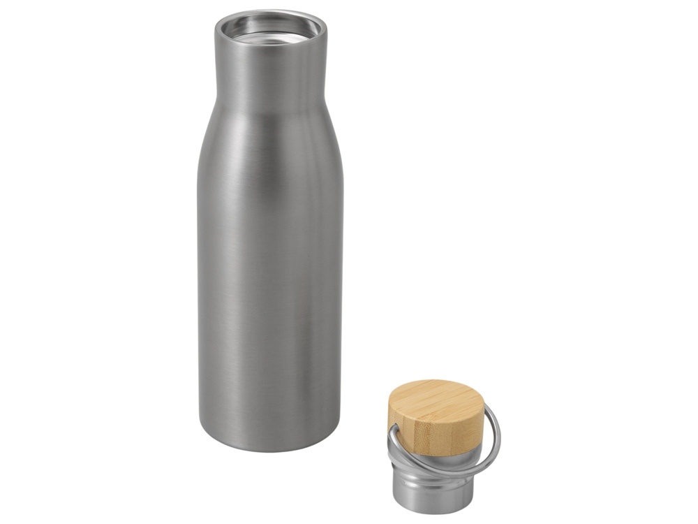 Вакуумная термобутылка с бамбуковой крышкой Klas, 500 мл