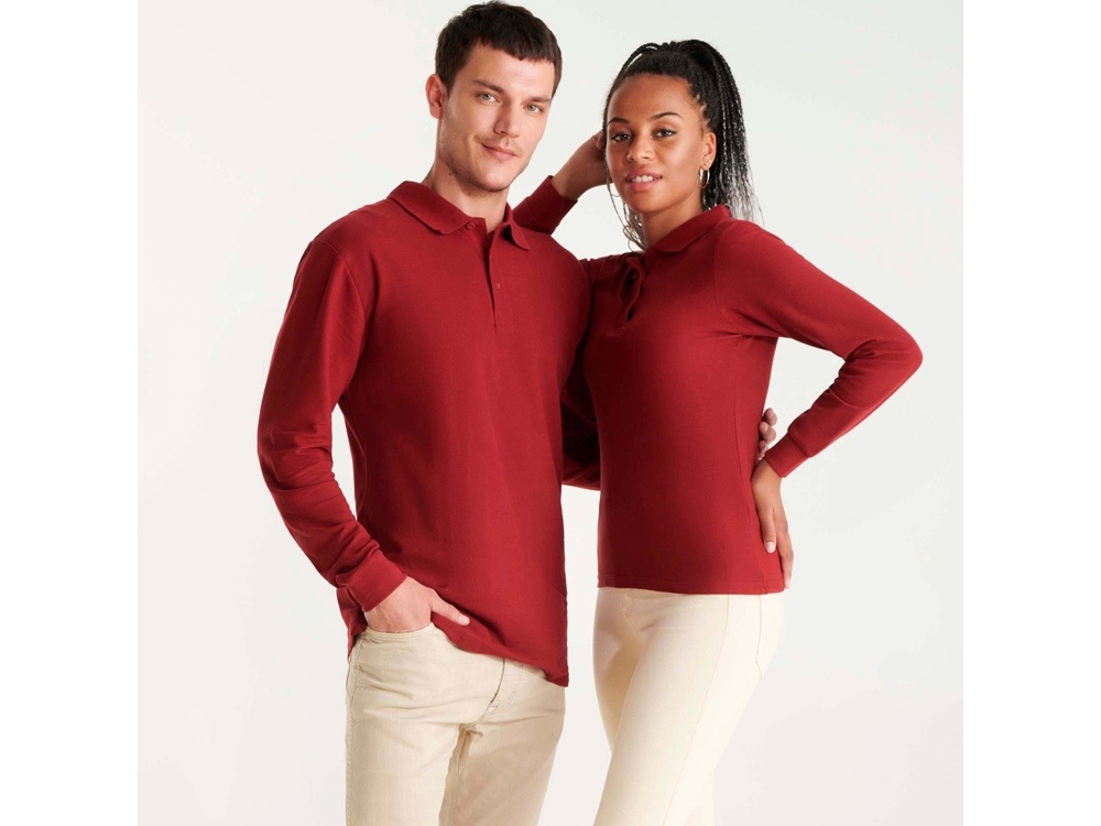 Рубашка поло Estrella мужская с длинным рукавом