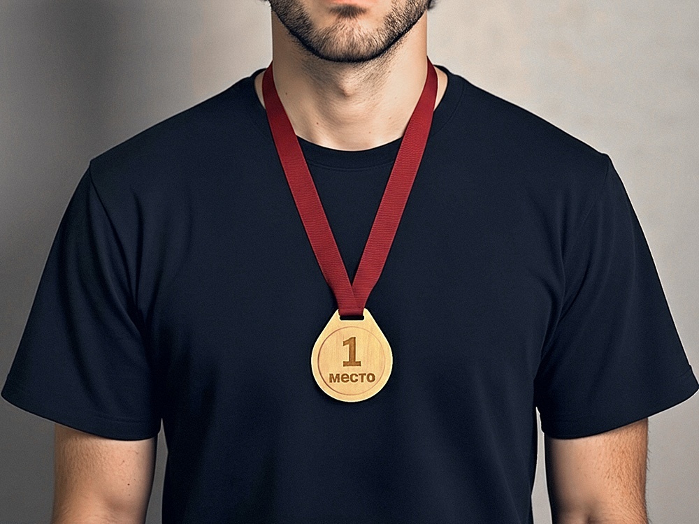 Медаль из бука Octagon