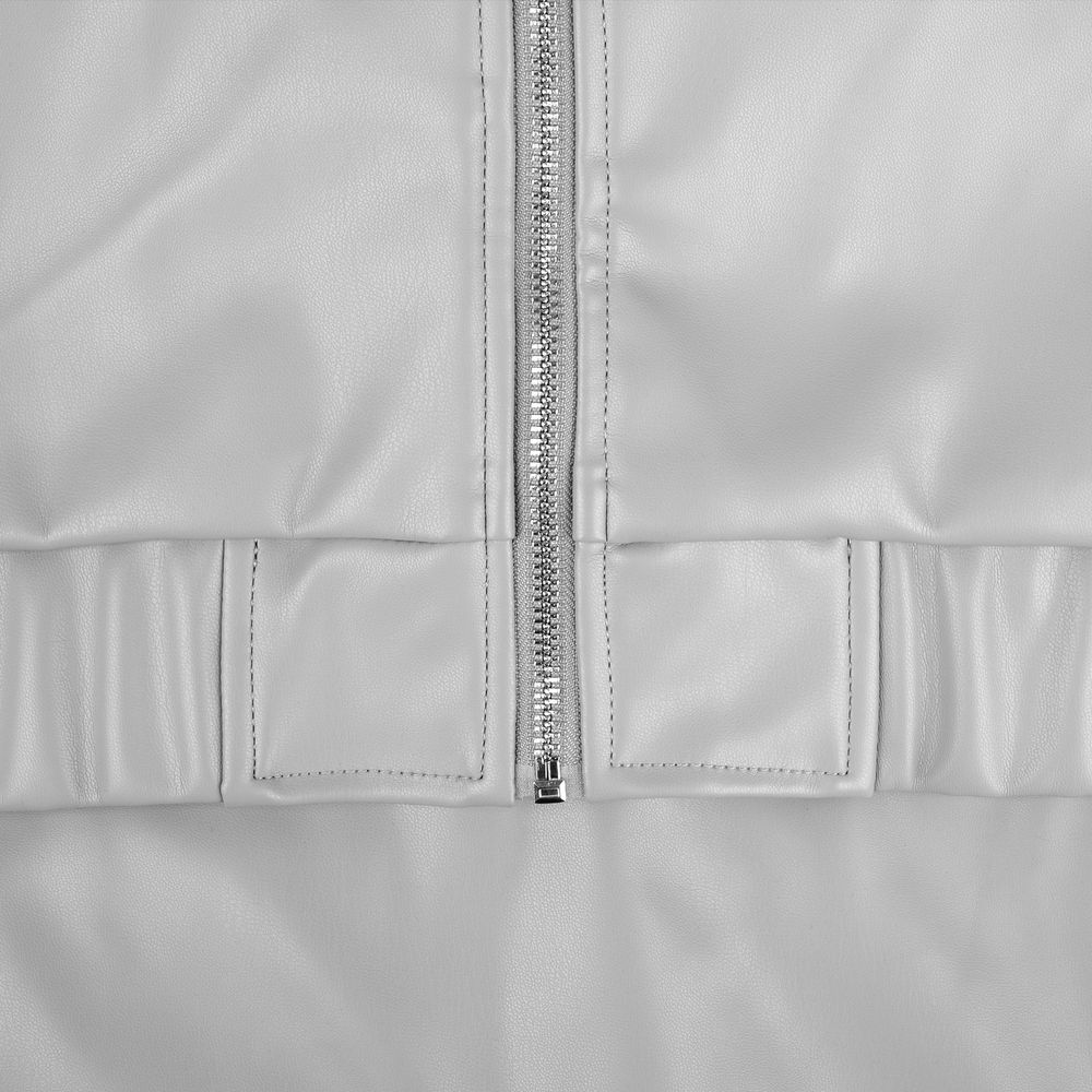 Бомбер из искусственной кожи Univer