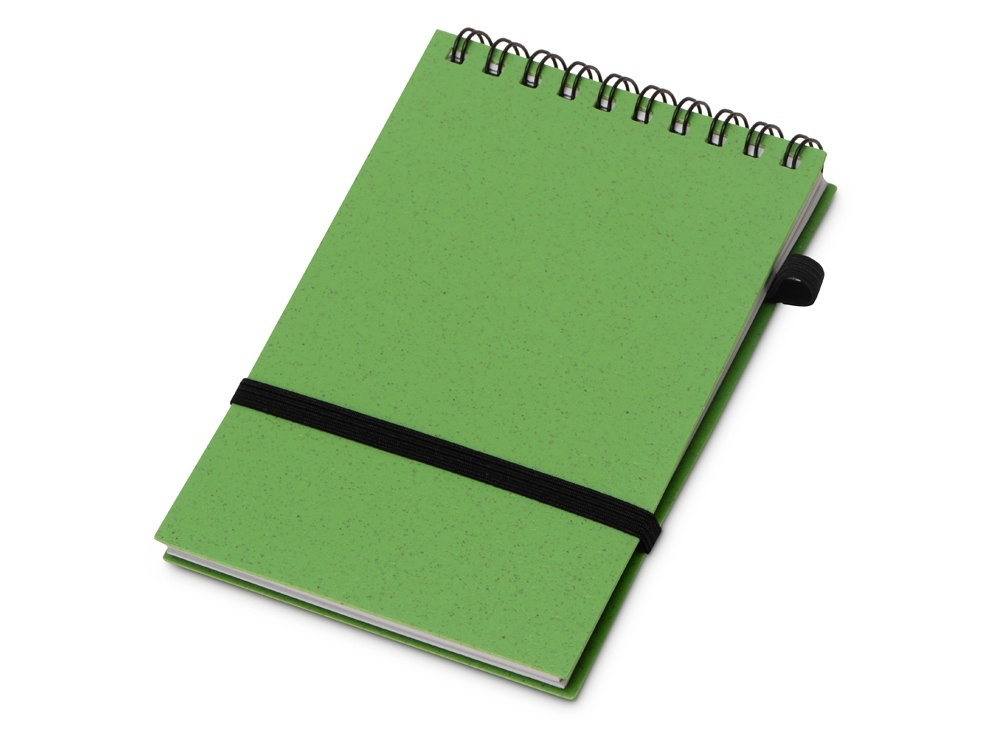 Блокнот Toledo S с шариковой ручкой из пшеницы и пластика