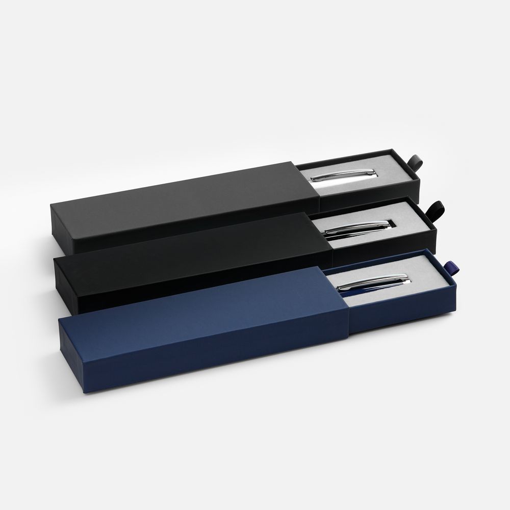 Ручка шариковая Letra Chrome в футляре